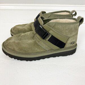 Ugg Neumel Snapback Green Suede Boots Size 10 Men's